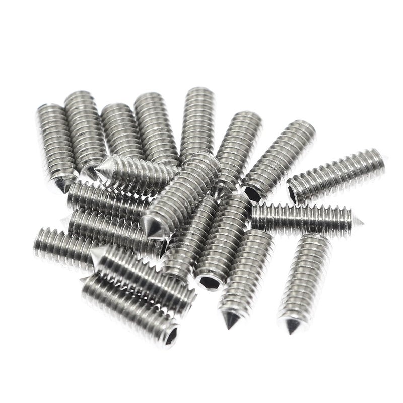 Maxmoral Set Screws 20pcs #8-32 x 1/2" Stainless Steel Cone Point Grub Screw/Set Screws for Door Handle, Bathroom - Image 1